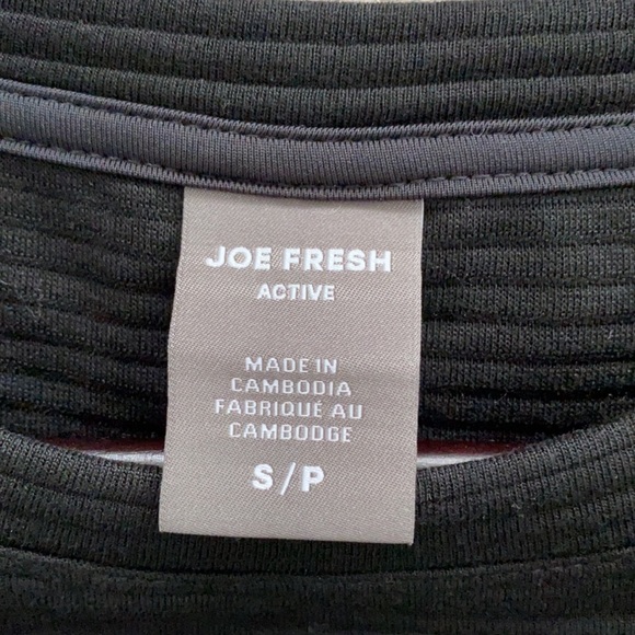 JoeFresh Black Long Sleeve Women Active Tee - Picture 5 of 8